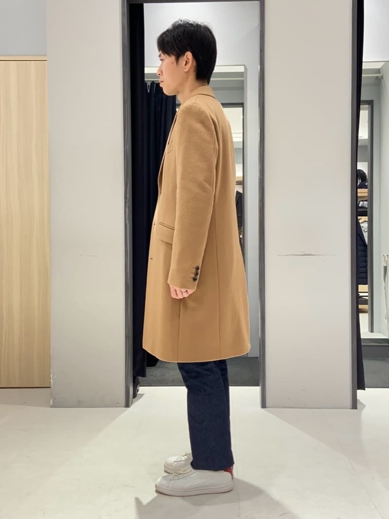 わいずみさんの「TAKEO KIKUCHI｜ウールカシミヤブレンド チェスターコート」を使ったコーディネート