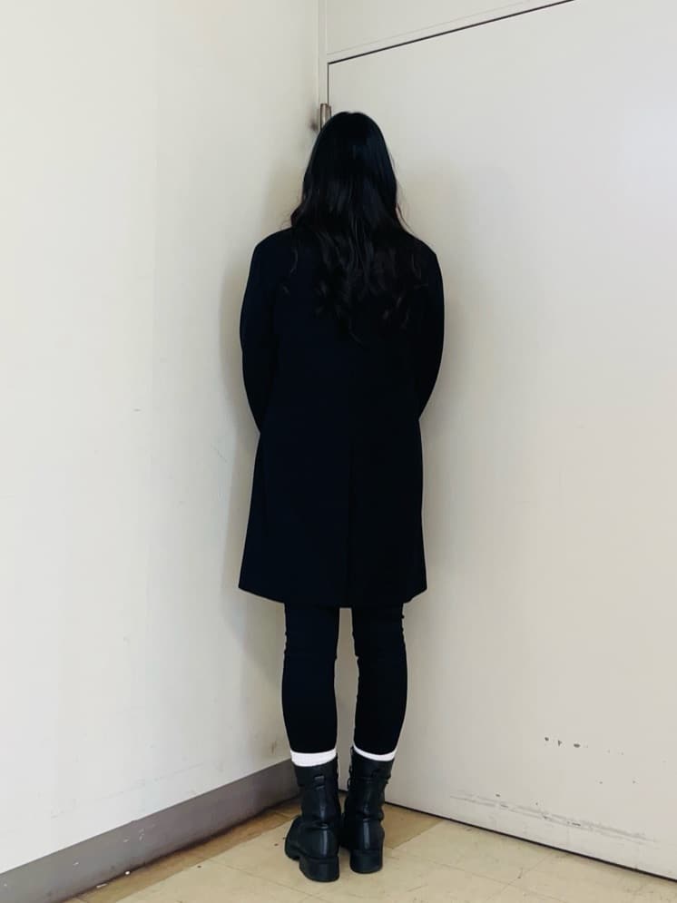 iwさんの「TAKEO KIKUCHI｜【ウールカシミヤブレンド】ビーバー調 スタンドカラー コート」を使ったコーディネート