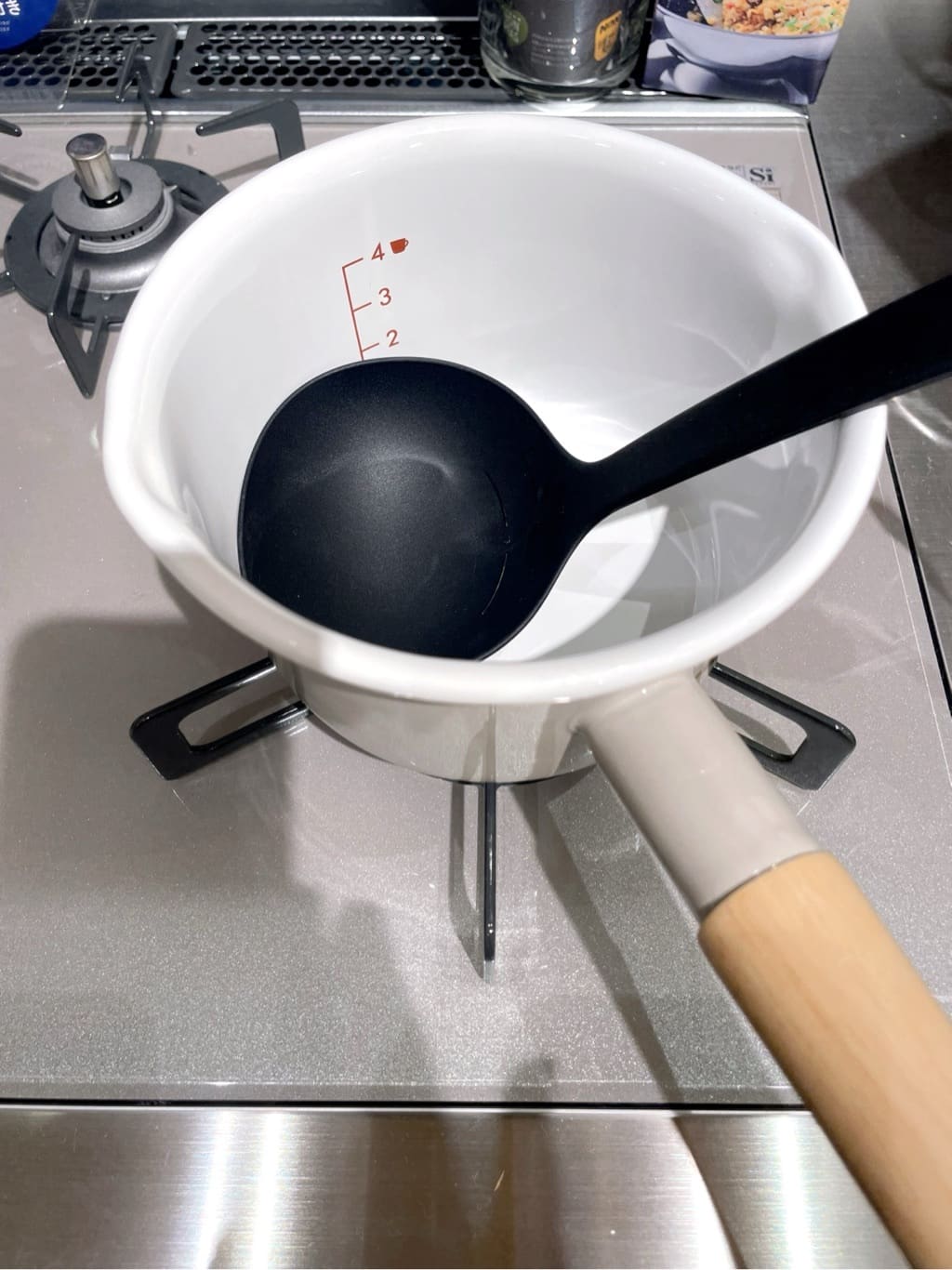 まのちゃんさんの「212 KITCHEN STORE｜コットンプラス 14cmミルクパン BE ＜富士ホーロー＞」を使ったコーディネート