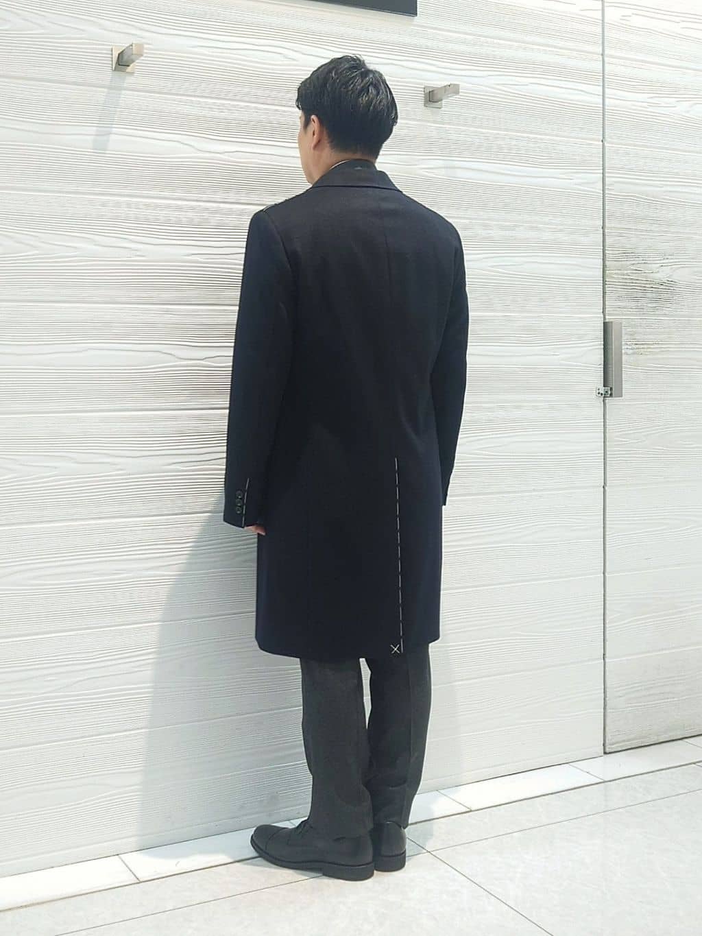 かずさんの「TAKEO KIKUCHI｜ウールカシミヤブレンド チェスターコート」を使ったコーディネート