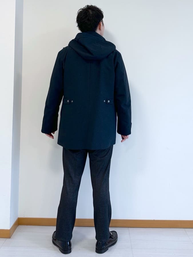 イッシーさんの「TAKEO KIKUCHI｜ハットモチーフ ジャカード ストライプ シャツ」を使ったコーディネート