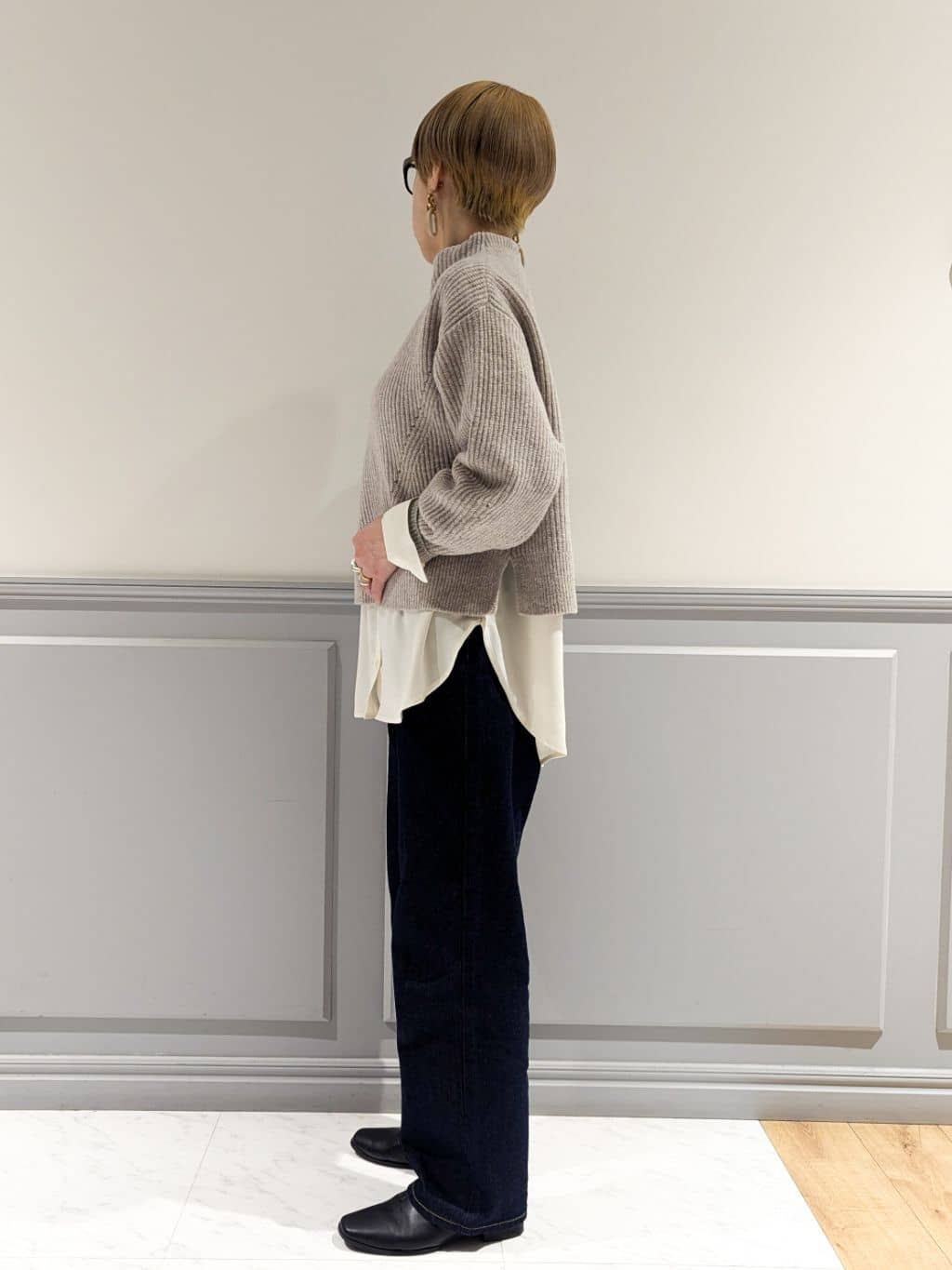 chieさんの「grove｜【Lee&times;grove別注】STRAIGHT DENIM PANTS」を使ったコーディネート