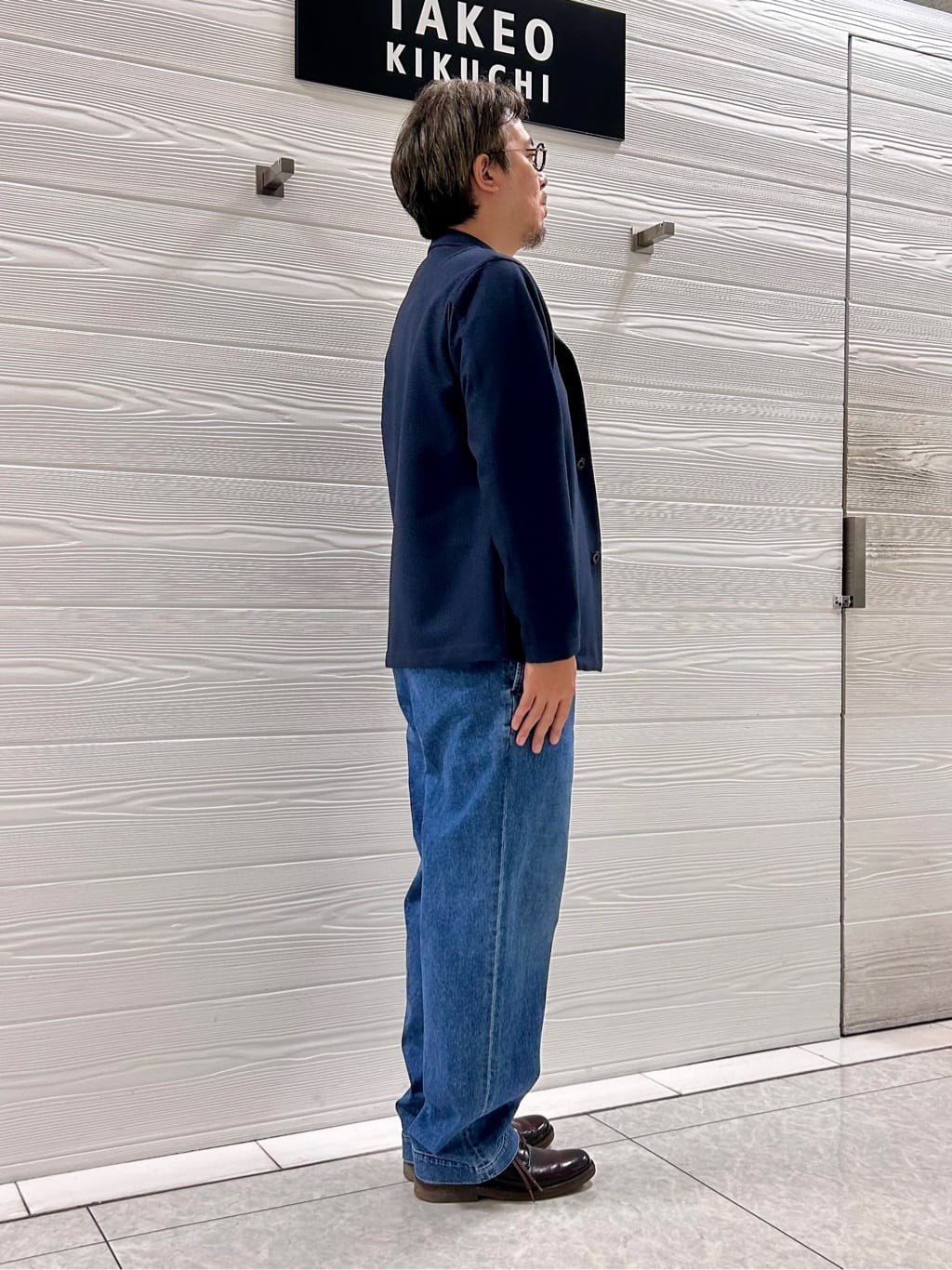 すーさんの「TAKEO KIKUCHI｜【DOWN FABRIC】ダウンファブリック スタンドカラーブルゾン」を使ったコーディネート
