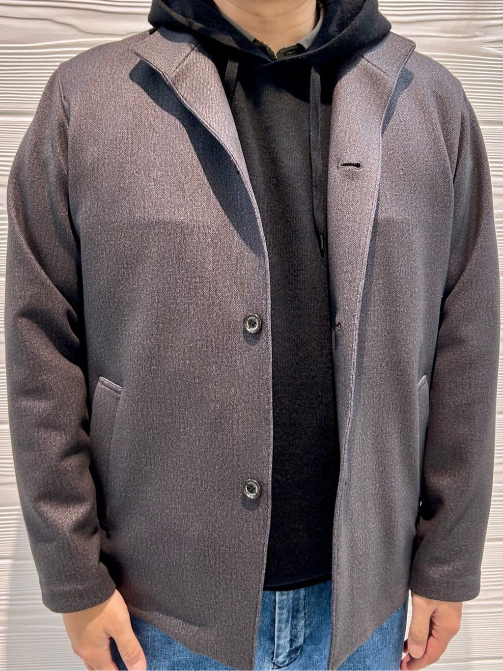 すーさんの「TAKEO KIKUCHI｜【DOWN FABRIC】ダウンファブリック スタンドカラーブルゾン」を使ったコーディネート
