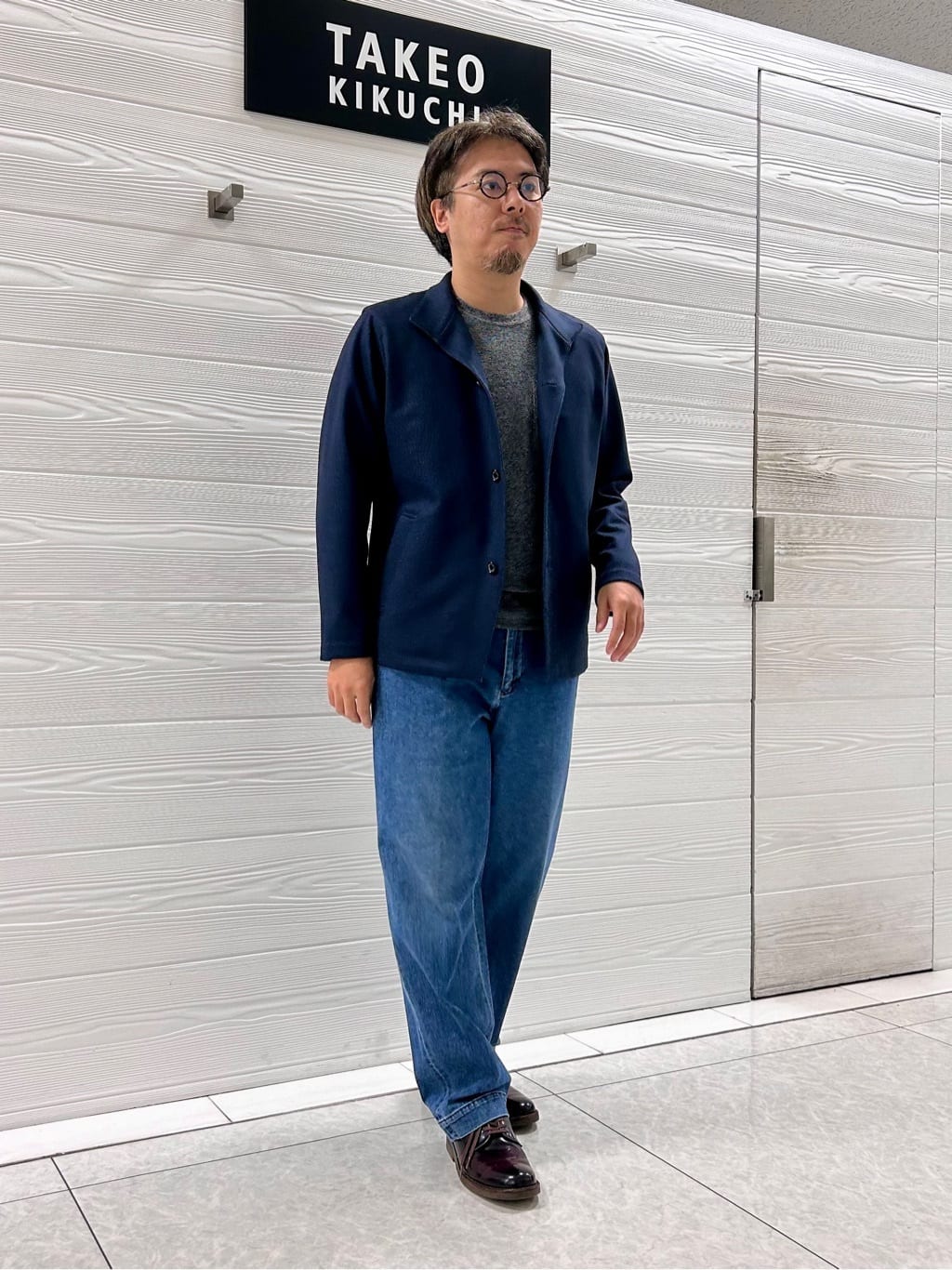 すーさんの「TAKEO KIKUCHI｜【DOWN FABRIC】ダウンファブリック スタンドカラーブルゾン」を使ったコーディネート