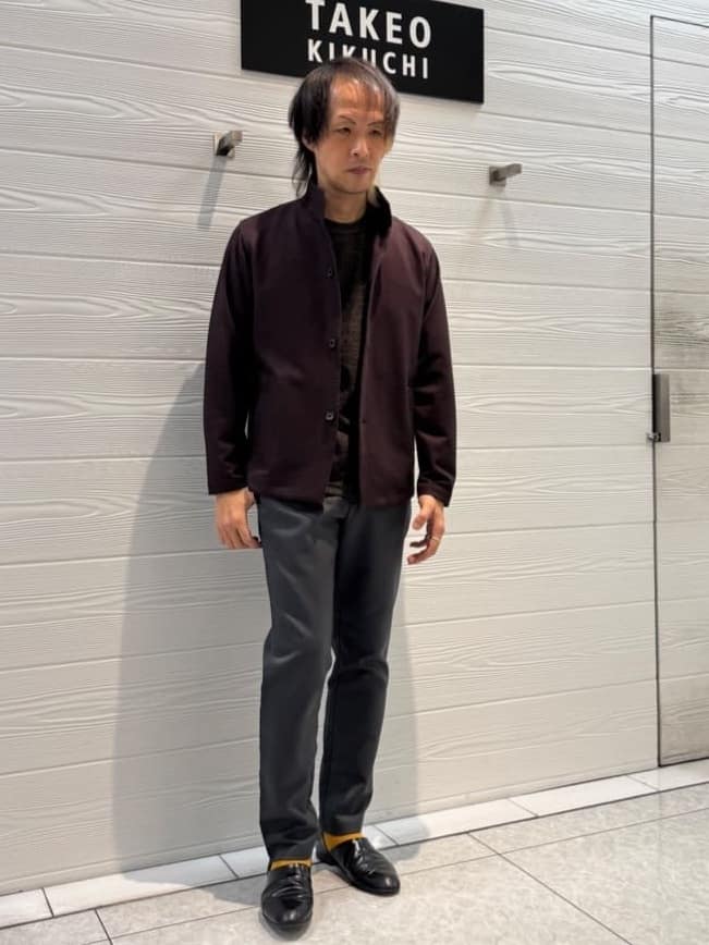 井出恭輔さんの「TAKEO KIKUCHI｜【DOWN FABRIC】ダウンファブリック スタンドカラーブルゾン」を使ったコーディネート