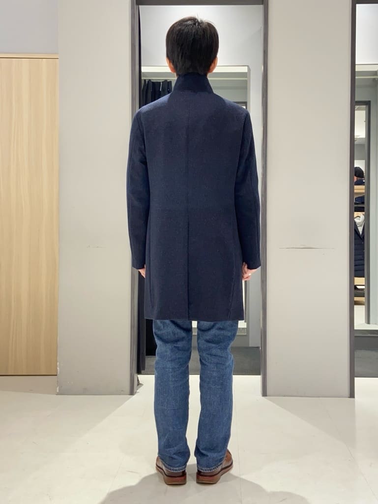 わいずみさんの「TAKEO KIKUCHI｜【ウールカシミヤブレンド】ビーバー調 スタンドカラー コート」を使ったコーディネート