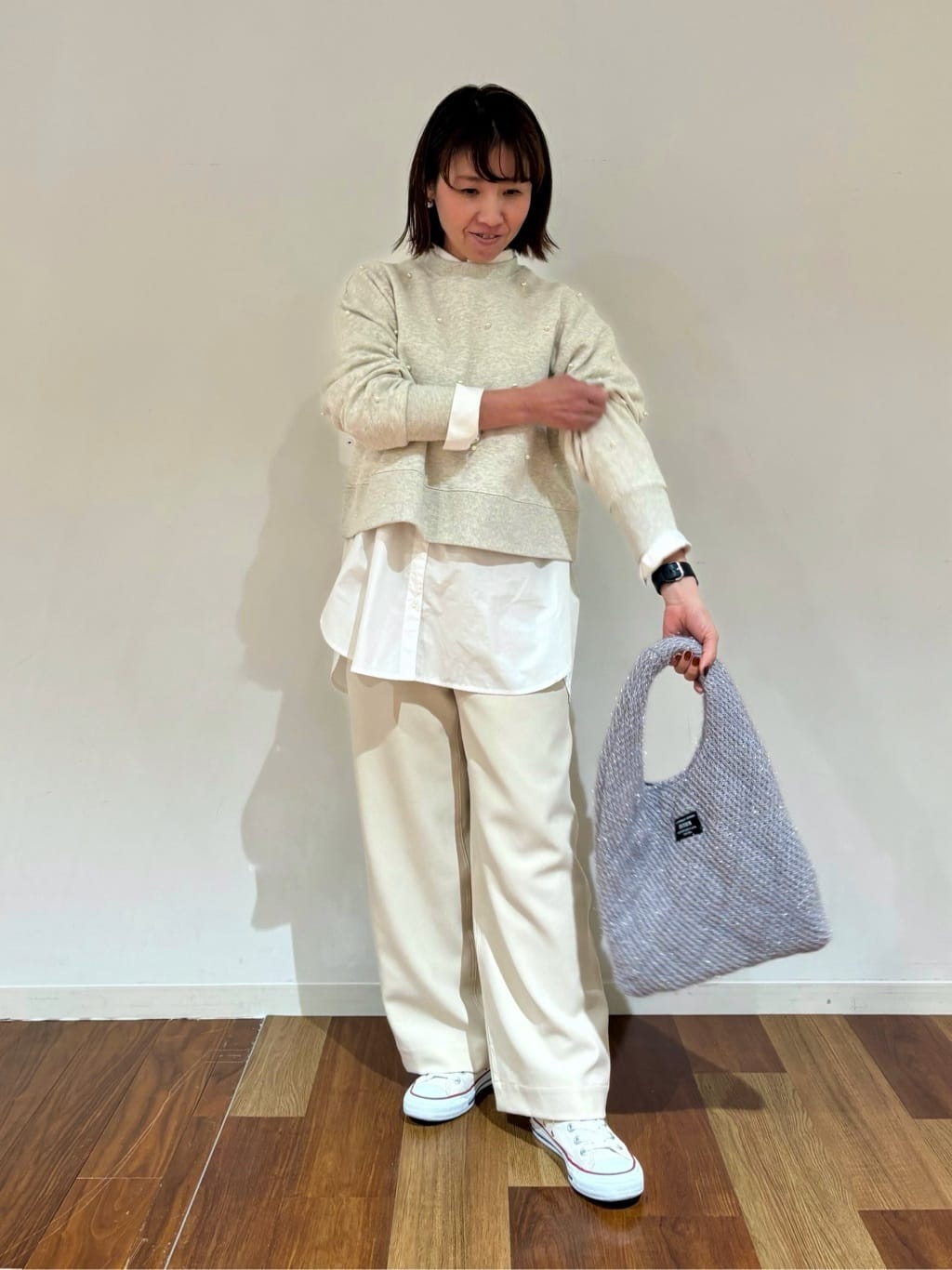 Akiさんの「Dessin｜【CONVERSE/コンバース】ハイカット」を使ったコーディネート