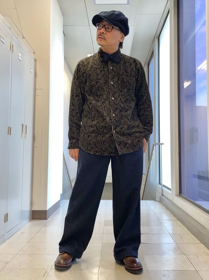 MAKOTO AIさんの「TAKEO KIKUCHI｜フレスコ織り蝶タイ」を使ったコーディネート
