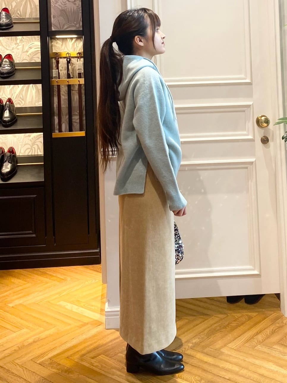 c.wさんの「DRESSTERIOR｜◆コーデュロイイージースカート」を使ったコーディネート