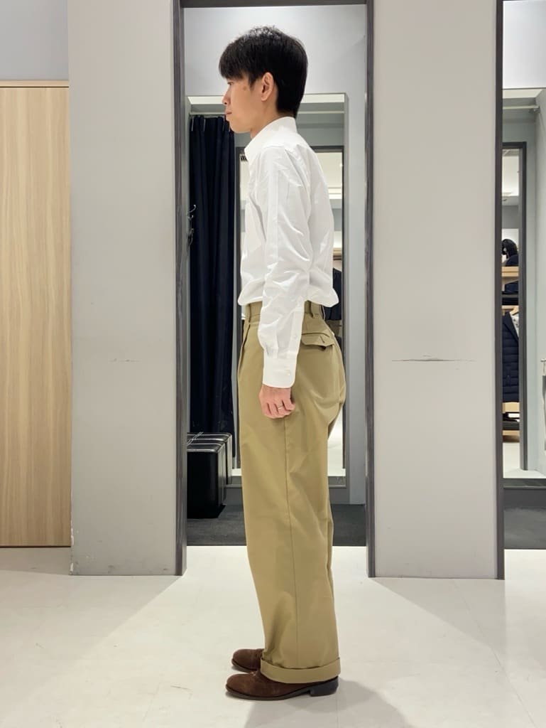 わいずみさんの「TAKEO KIKUCHI｜【Made in JAPAN】ブロード レギュラーカラー ドレスシャツ」を使ったコーディネート