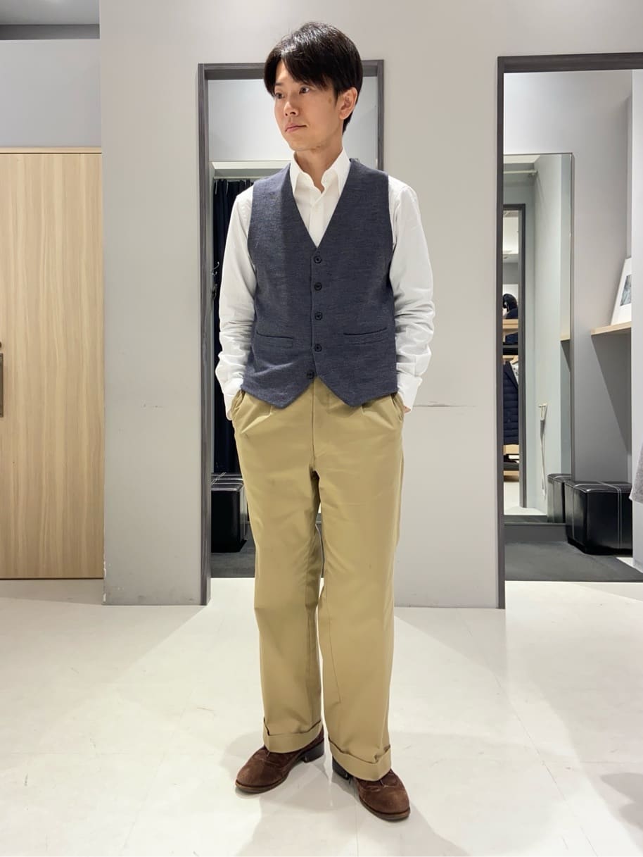 わいずみさんの「TAKEO KIKUCHI｜【Made in JAPAN】ブロード レギュラーカラー ドレスシャツ」を使ったコーディネート
