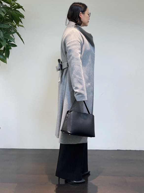 Asamiさんの「UNTITLED｜【日本製／2WAY衿】スタンドカラー ロングコート」を使ったコーディネート