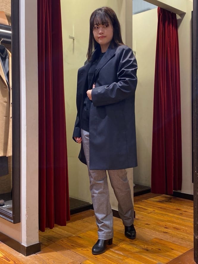 かわぴーさんの「TAKEO KIKUCHI｜【Made in JAPAN】播州織 ヘリンボン ストレート パンツ」を使ったコーディネート
