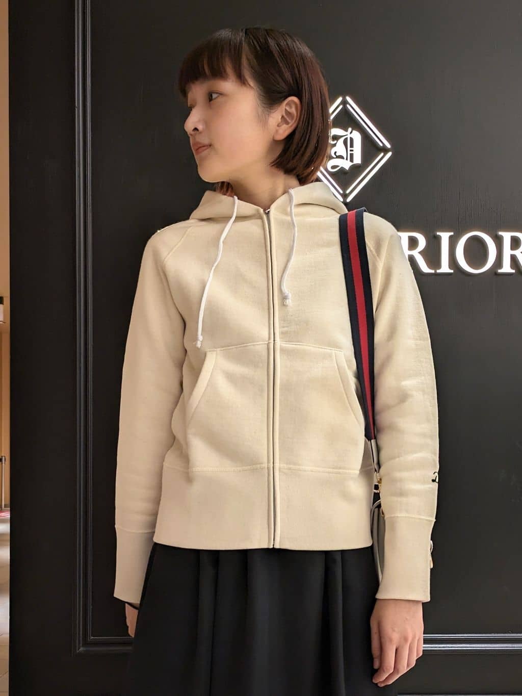 saoriさんの「DRESSTERIOR｜デキシー吊裏毛ジップアップパーカ」を使ったコーディネート