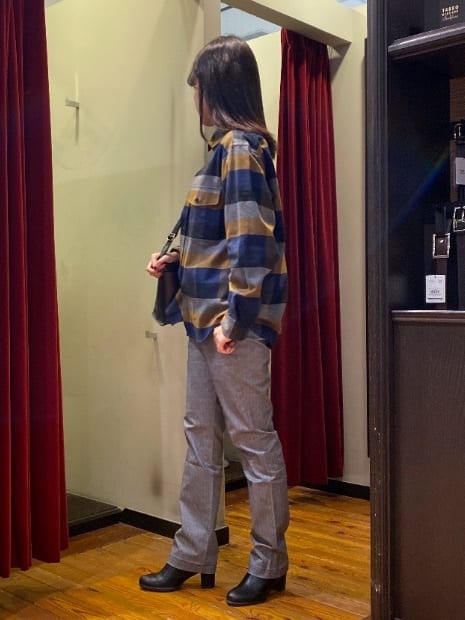 かわぴーさんの「TAKEO KIKUCHI｜【Made in JAPAN】播州織 ヘリンボン ストレート パンツ」を使ったコーディネート