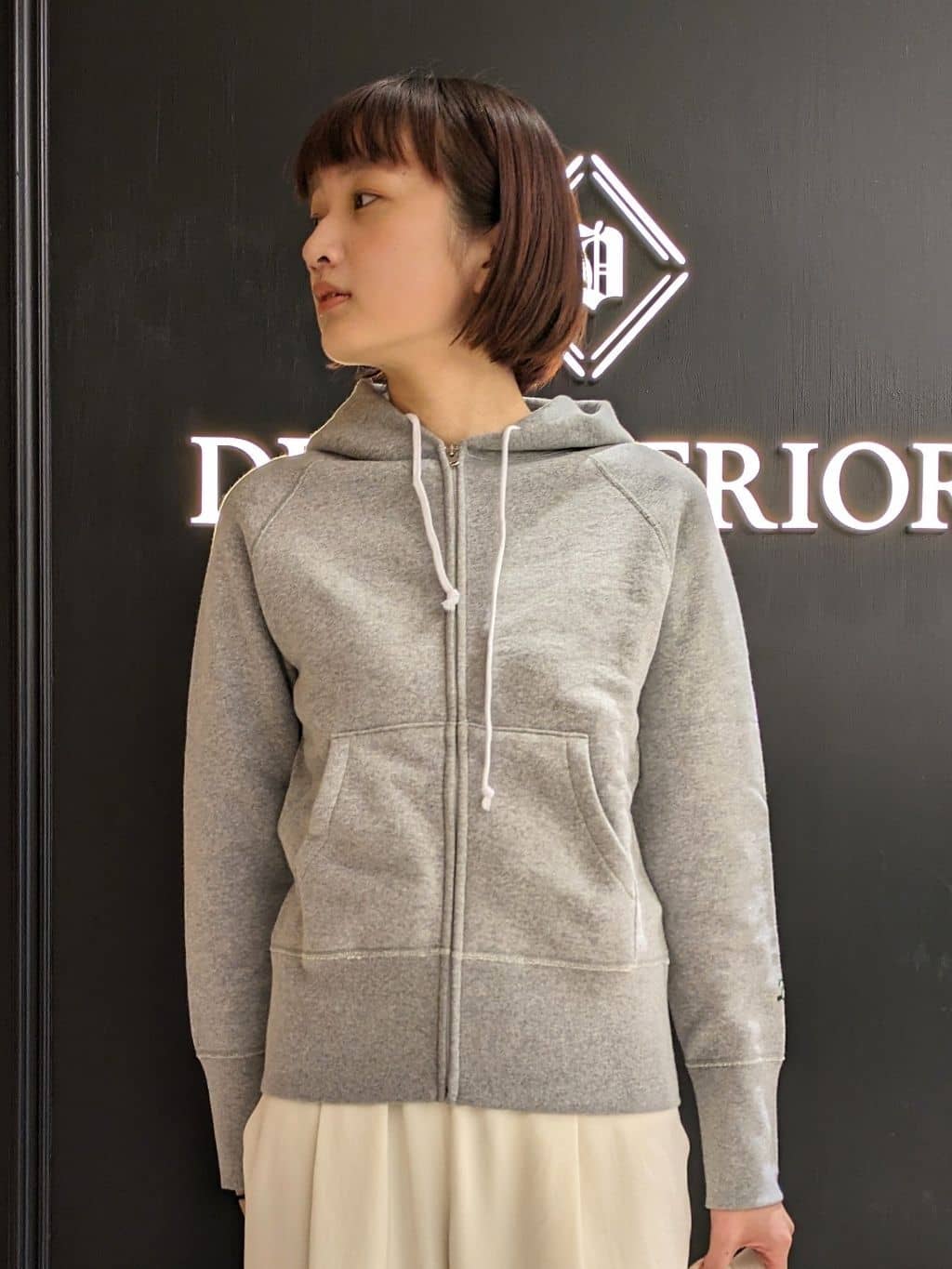 saoriさんの「DRESSTERIOR｜デキシー吊裏毛ジップアップパーカ」を使ったコーディネート