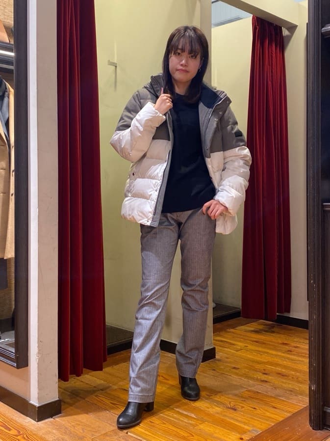 かわぴーさんの「TAKEO KIKUCHI｜【Made in JAPAN】播州織 ヘリンボン ストレート パンツ」を使ったコーディネート