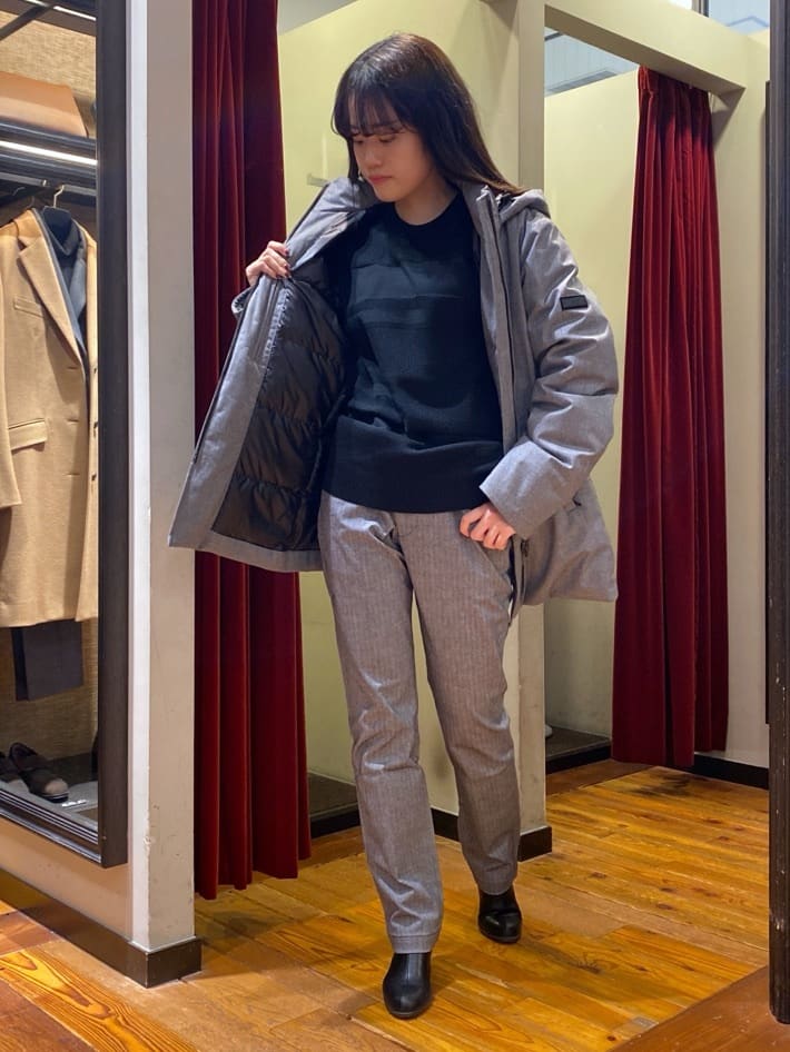 かわぴーさんの「TAKEO KIKUCHI｜【Made in JAPAN】播州織 ヘリンボン ストレート パンツ」を使ったコーディネート