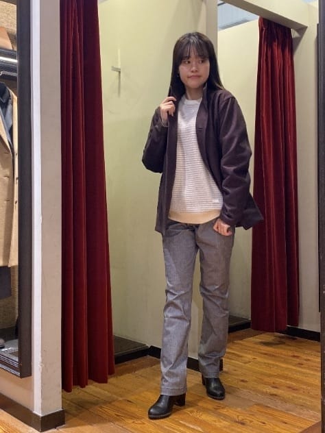 かわぴーさんの「TAKEO KIKUCHI｜【DOWN FABRIC】ダウンファブリック スタンドカラーブルゾン」を使ったコーディネート