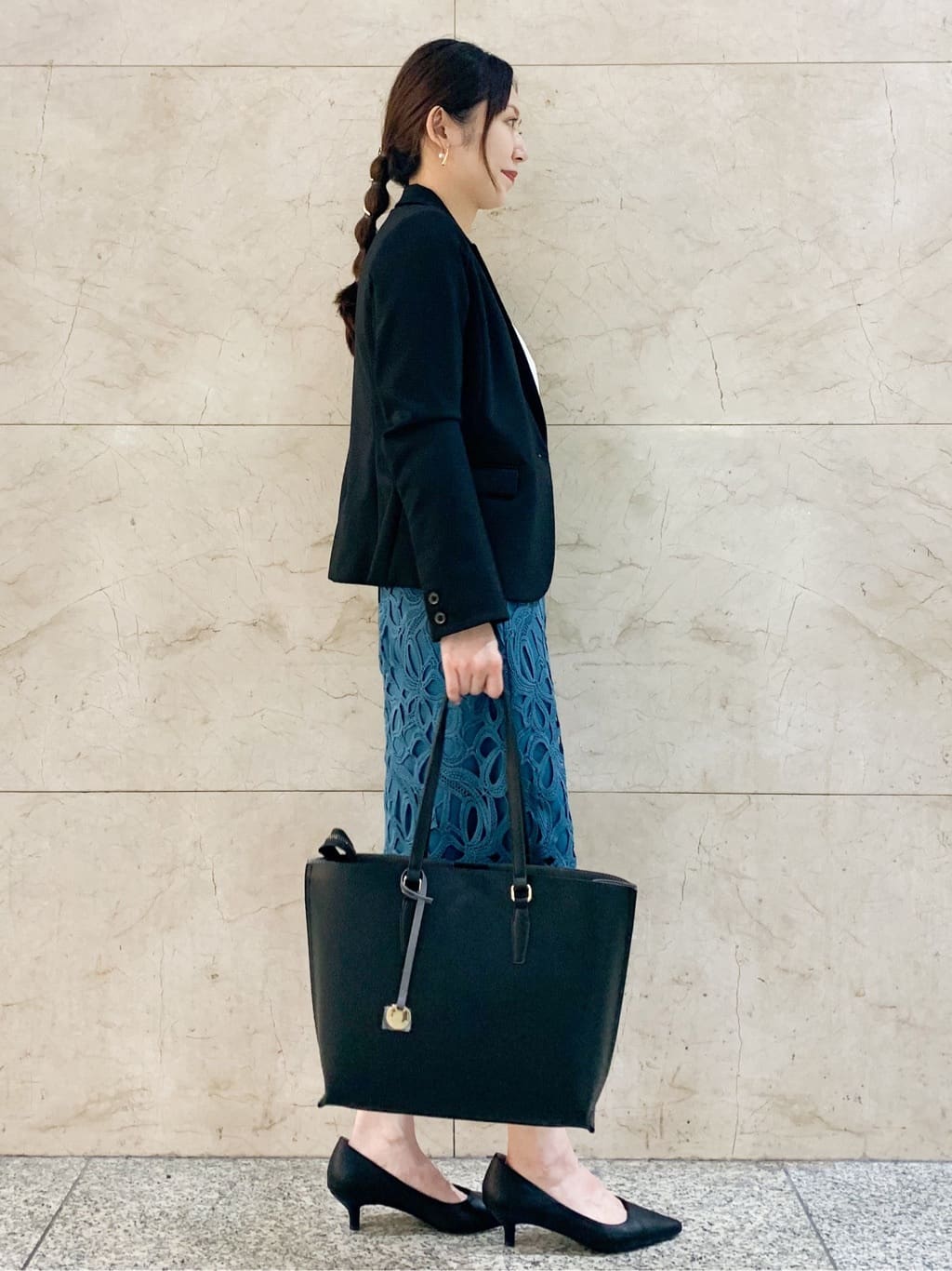 marinaさんの「index｜◆【抗菌防臭加工／低反発クッション】名品　ポインテッドトゥパンプス」を使ったコーディネート
