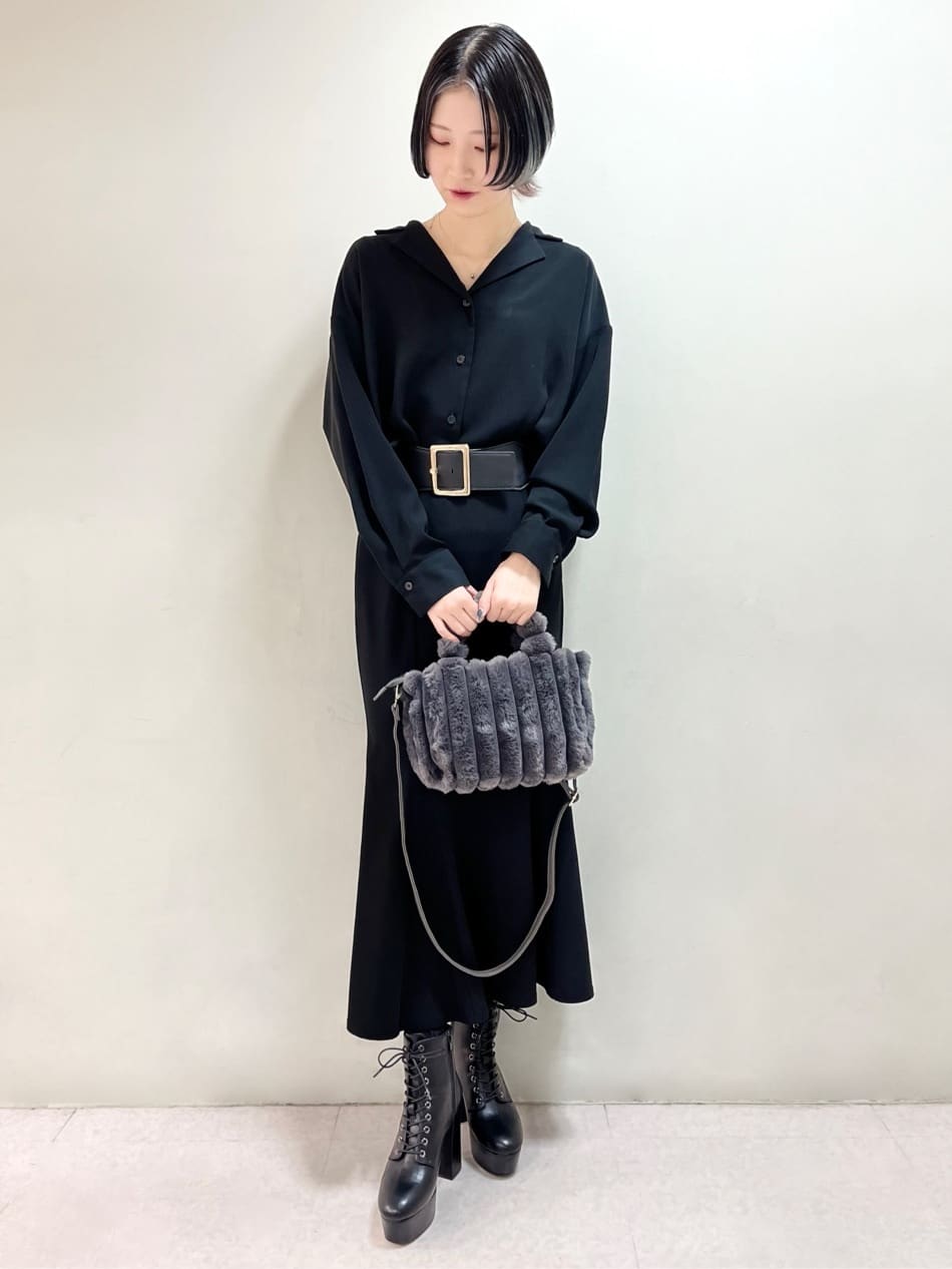 myさんの「ESPERANZA｜【ラク盛り／ショートブーツ】リピーター続出／脚長美脚　厚底レースアップブーツ」を使ったコーディネート