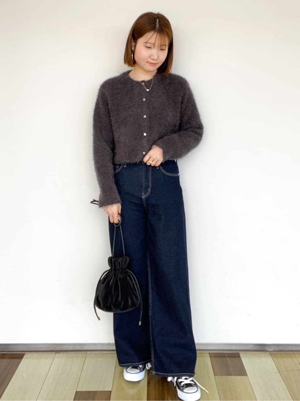 sayaさんの「OPAQUE.CLIP｜CONVERSE キャンバス オールスター HI」を使ったコーディネート