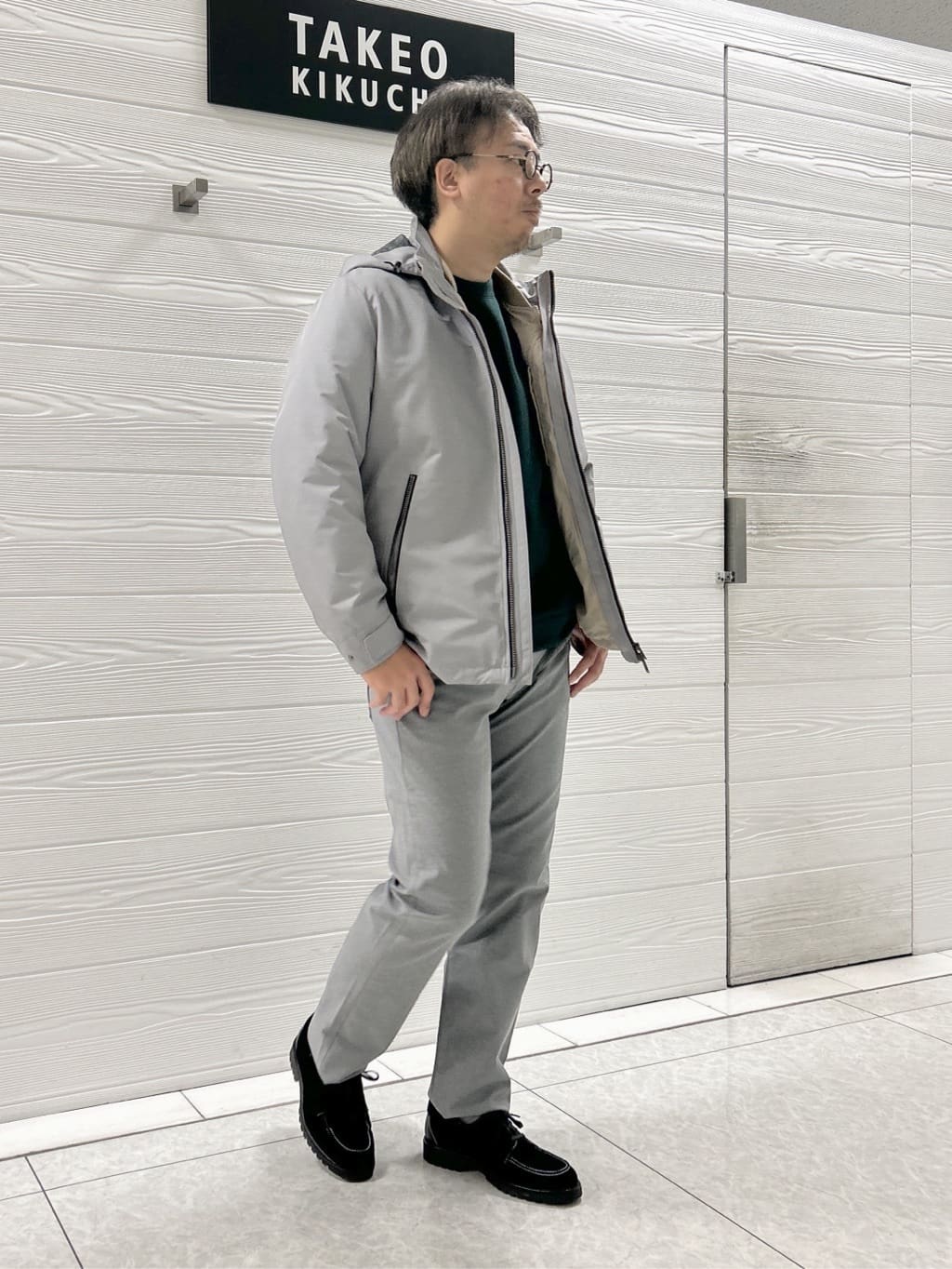 すーさんの「TAKEO KIKUCHI｜【Made in JAPAN】播州織 ストレッチ パンツ」を使ったコーディネート