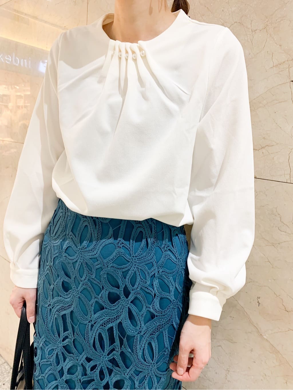 marinaさんの「index｜◆【抗菌防臭加工／低反発クッション】名品　ポインテッドトゥパンプス」を使ったコーディネート