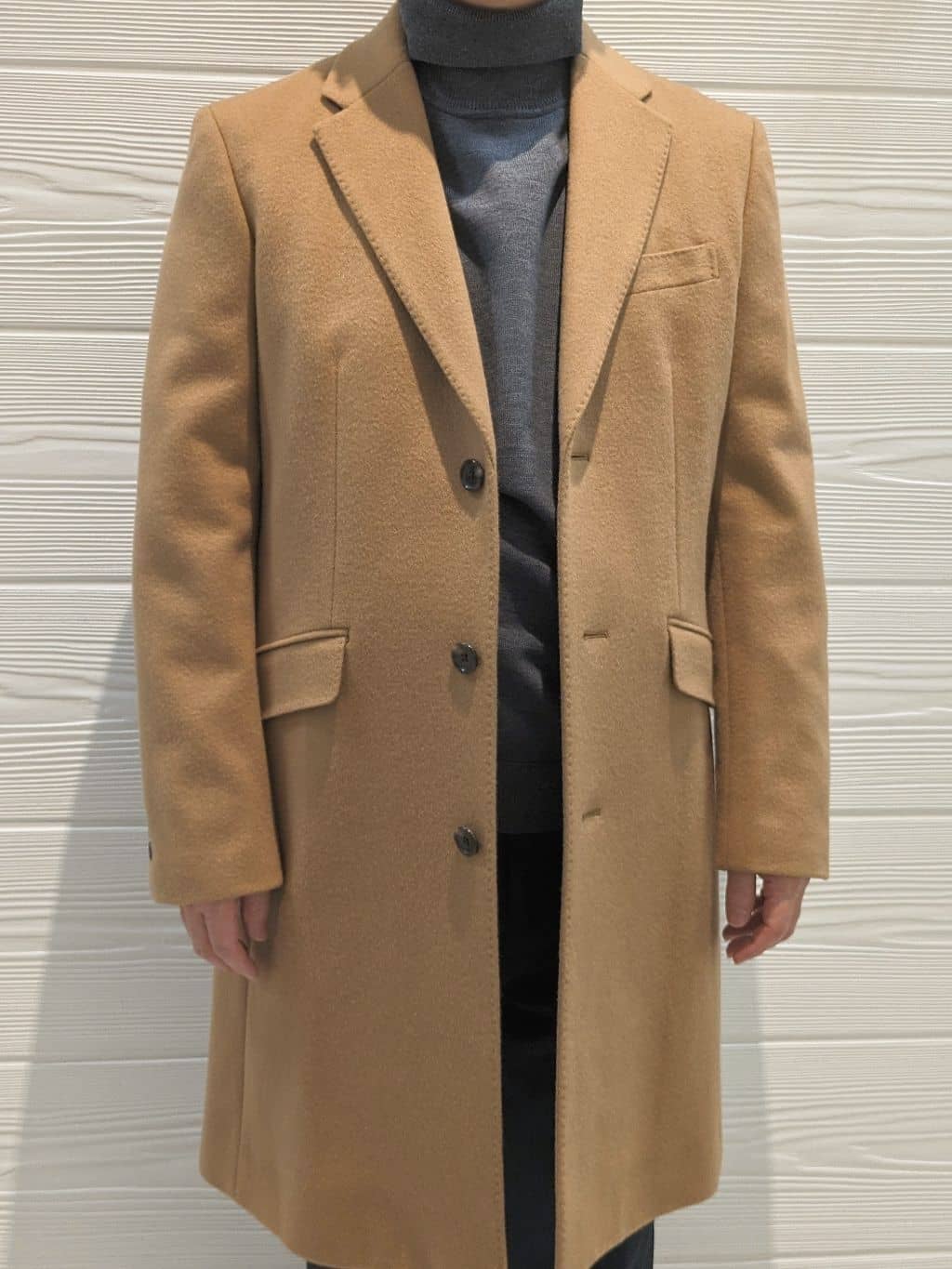 かずさんの「TAKEO KIKUCHI｜ウールカシミヤブレンド チェスターコート」を使ったコーディネート