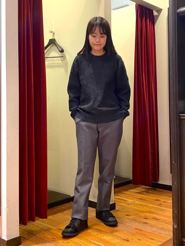 かわぴーさんの「TAKEO KIKUCHI｜【DOWN FABRIC】ダウンファブリック ドレスパンツ / セットアップ対応」を使ったコーディネート