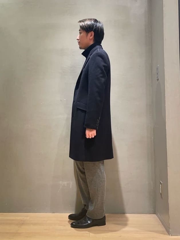 IMAIさんの「TAKEO KIKUCHI｜ウールカシミヤブレンド チェスターコート」を使ったコーディネート