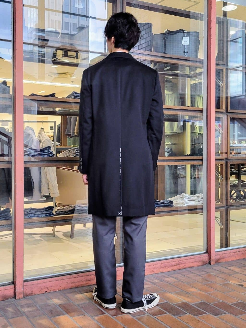 piroyaさんの「TAKEO KIKUCHI｜ウールカシミヤブレンド チェスターコート」を使ったコーディネート