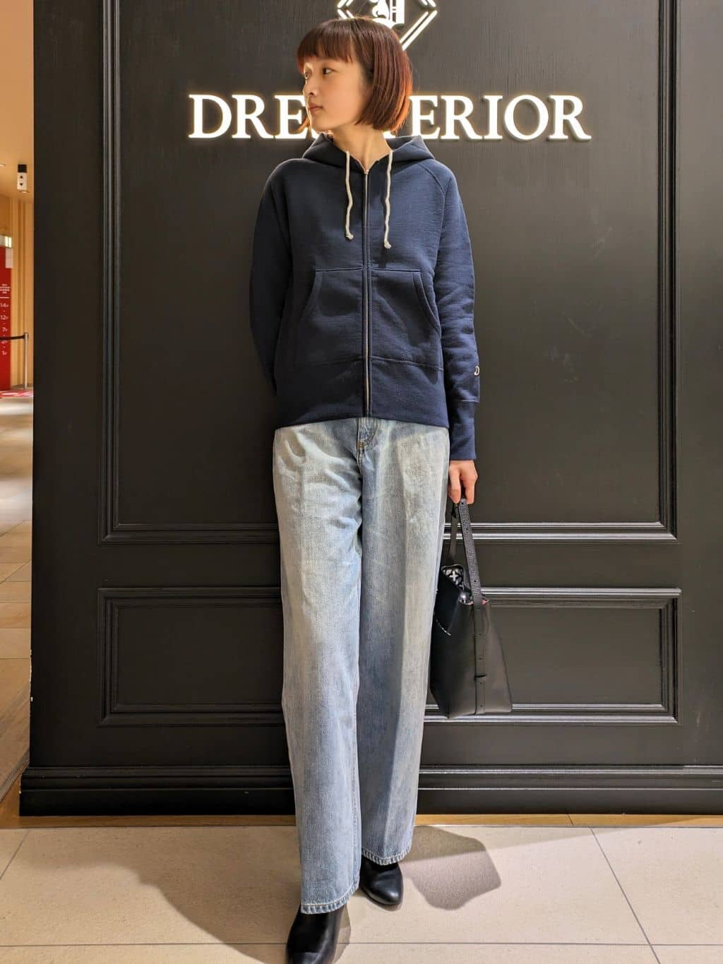 saoriさんの「DRESSTERIOR｜デキシー吊裏毛ジップアップパーカ」を使ったコーディネート