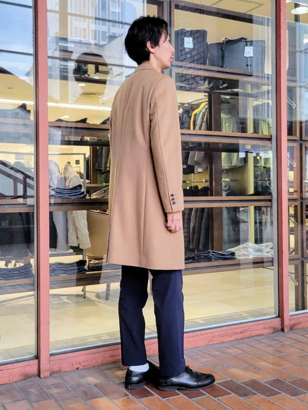 piroyaさんの「TAKEO KIKUCHI｜ウールカシミヤブレンド チェスターコート」を使ったコーディネート