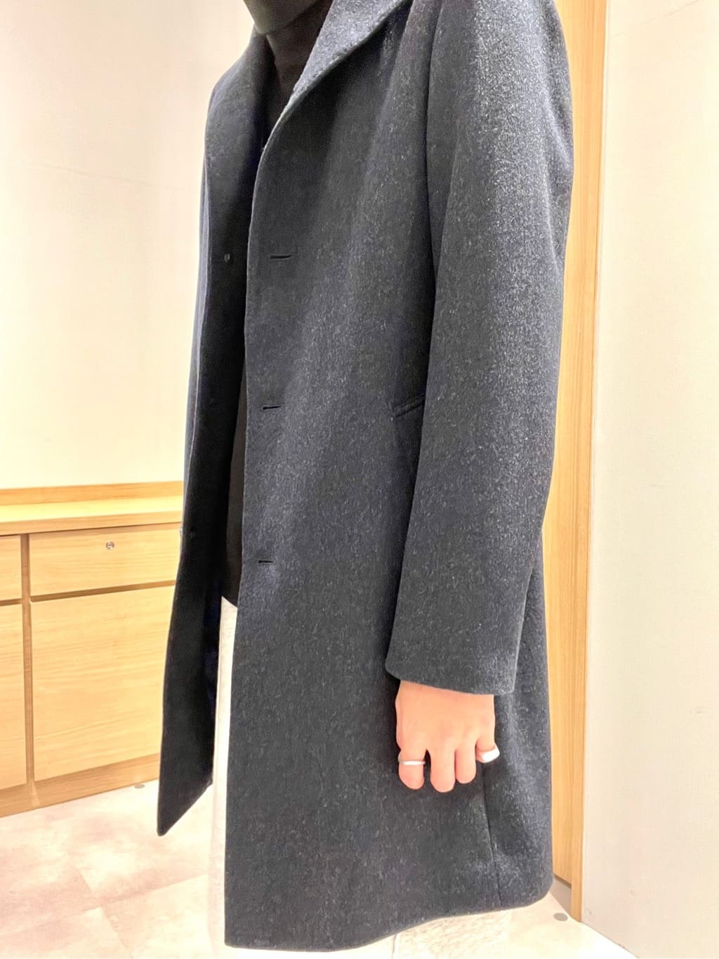 Seiyaさんの「TAKEO KIKUCHI｜【ウールカシミヤブレンド】ビーバー調 スタンドカラー コート」を使ったコーディネート