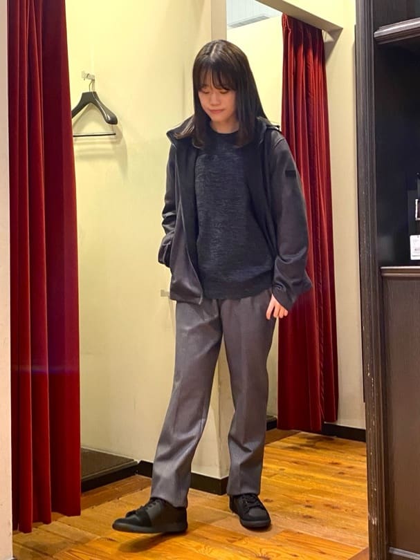 かわぴーさんの「TAKEO KIKUCHI｜【DOWN FABRIC】ダウンファブリック ドレスパンツ / セットアップ対応」を使ったコーディネート