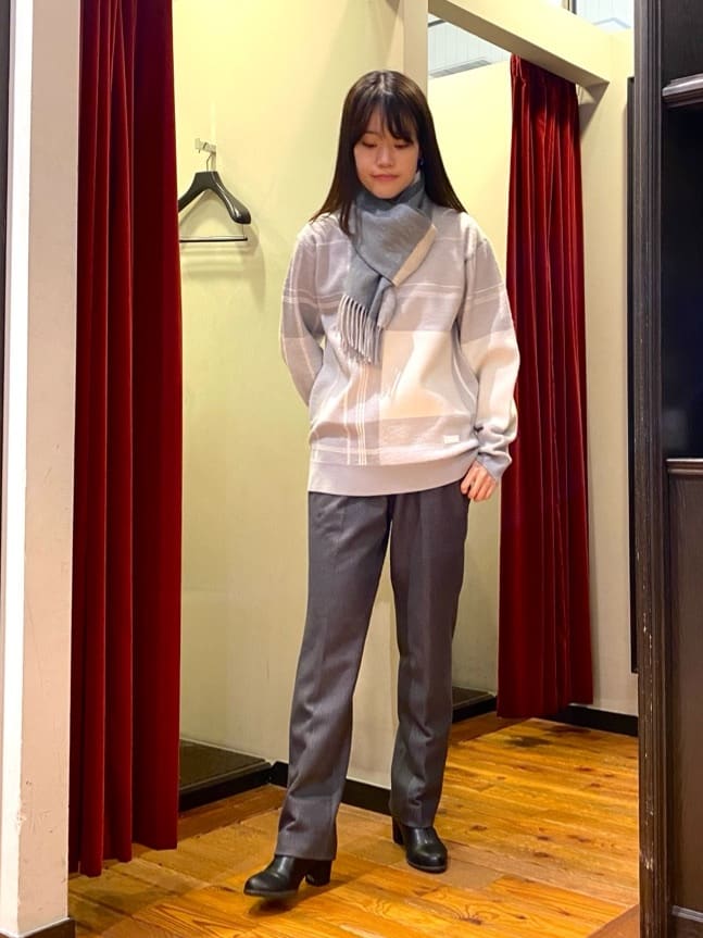 かわぴーさんの「TAKEO KIKUCHI｜【DOWN FABRIC】ダウンファブリック ドレスパンツ / セットアップ対応」を使ったコーディネート
