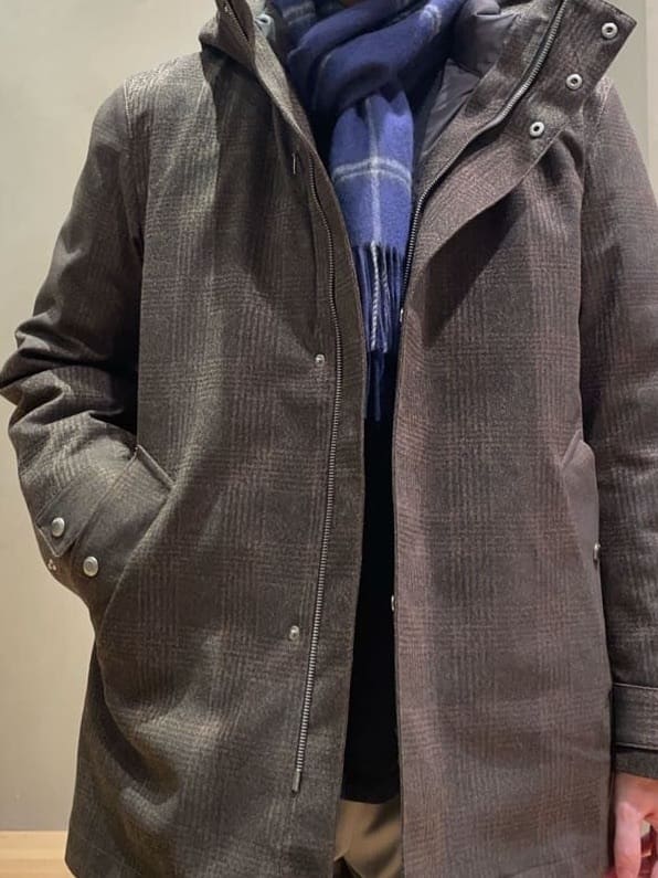 IMAIさんの「TAKEO KIKUCHI｜【3WAY】ジャカード グレンチェック ダウンライナー ブルゾン」を使ったコーディネート
