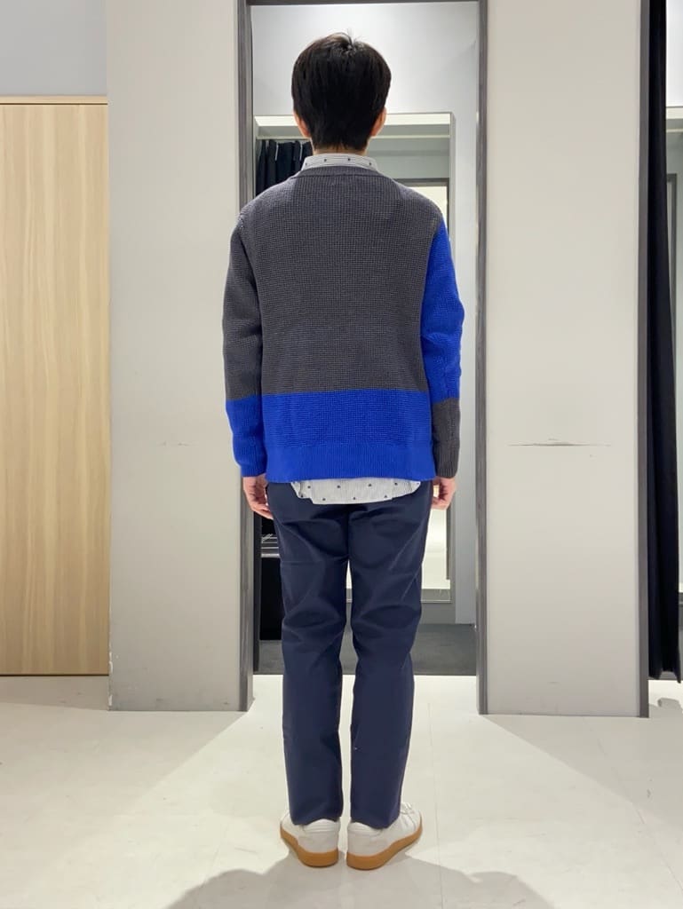 わいずみさんの「TAKEO KIKUCHI｜ハットモチーフ ジャカード ストライプ シャツ」を使ったコーディネート