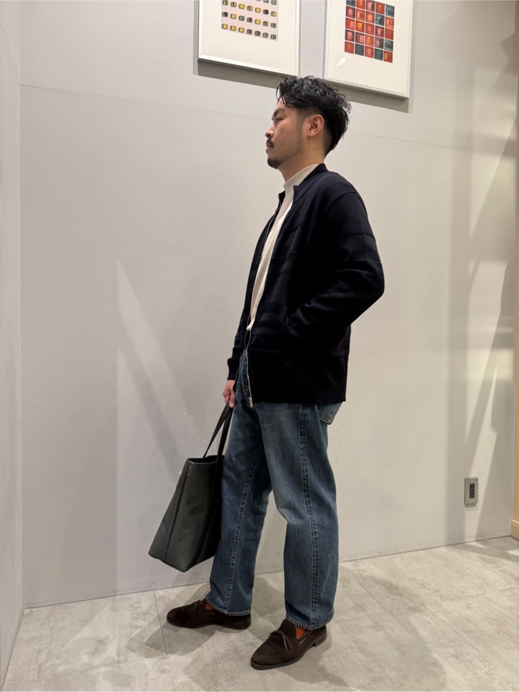 SHOTAさんの「TAKEO KIKUCHI｜【キーリング付】メランジ　大人トートバッグ」を使ったコーディネート