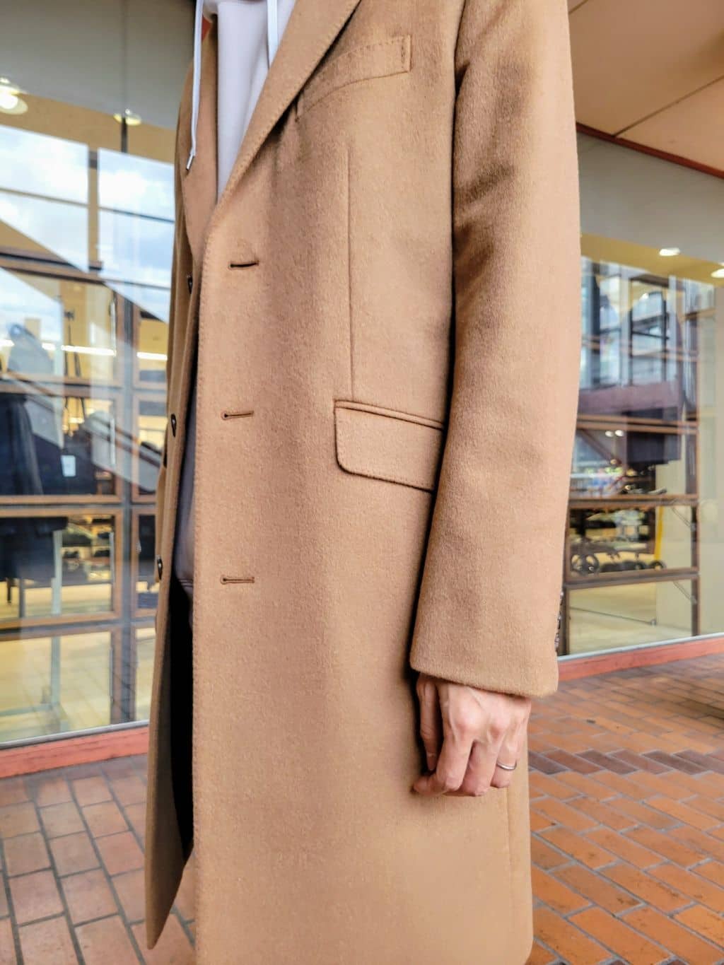 piroyaさんの「TAKEO KIKUCHI｜ウールカシミヤブレンド チェスターコート」を使ったコーディネート