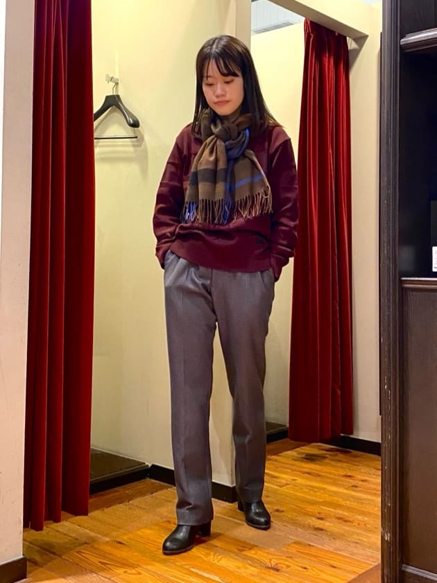 かわぴーさんの「TAKEO KIKUCHI｜【DOWN FABRIC】ダウンファブリック ドレスパンツ / セットアップ対応」を使ったコーディネート