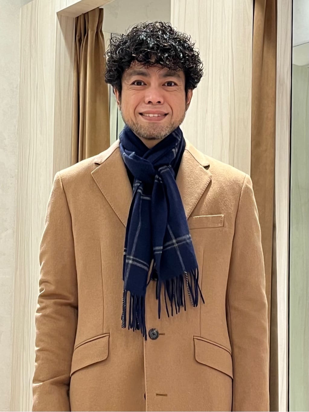 URAさんの「TAKEO KIKUCHI｜ウールカシミヤブレンド チェスターコート」を使ったコーディネート