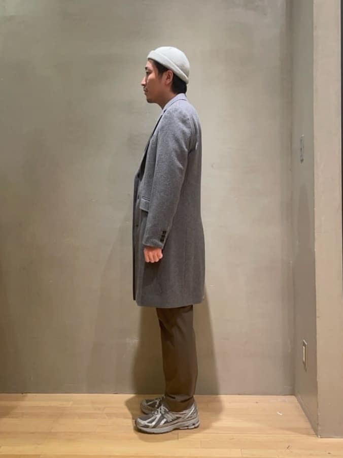 IMAIさんの「TAKEO KIKUCHI｜ウールカシミヤブレンド チェスターコート」を使ったコーディネート