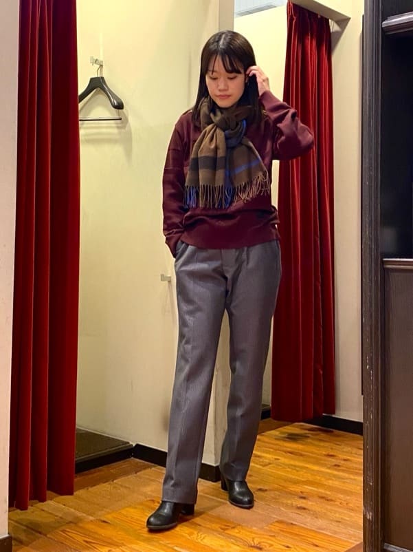 かわぴーさんの「TAKEO KIKUCHI｜【DOWN FABRIC】ダウンファブリック ドレスパンツ / セットアップ対応」を使ったコーディネート