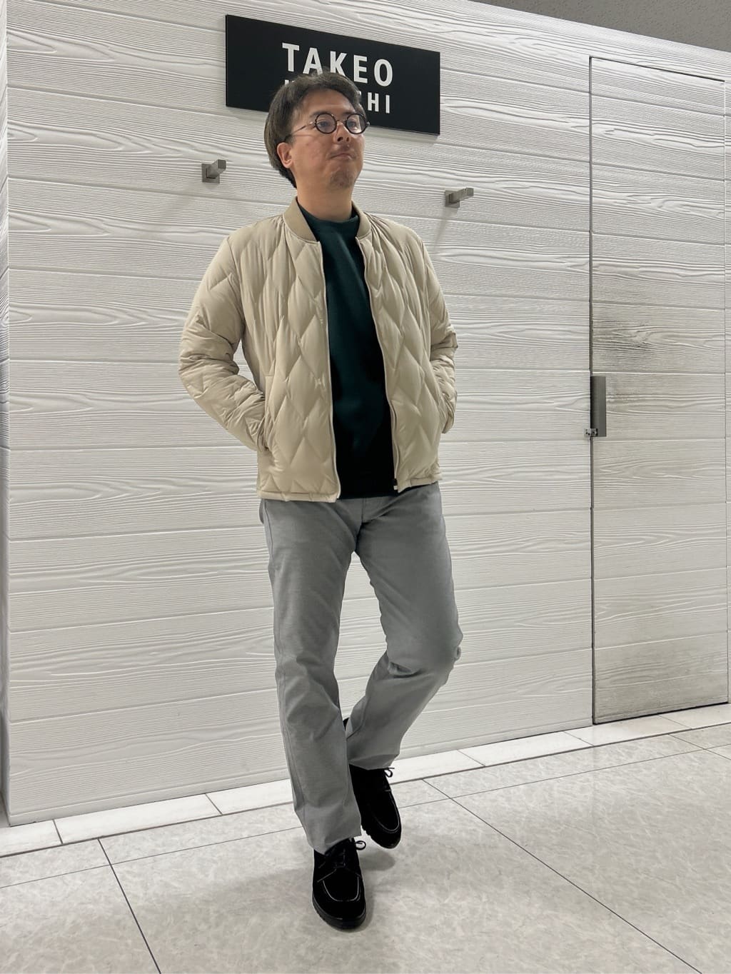 すーさんの「TAKEO KIKUCHI｜【Made in JAPAN】播州織 ストレッチ パンツ」を使ったコーディネート