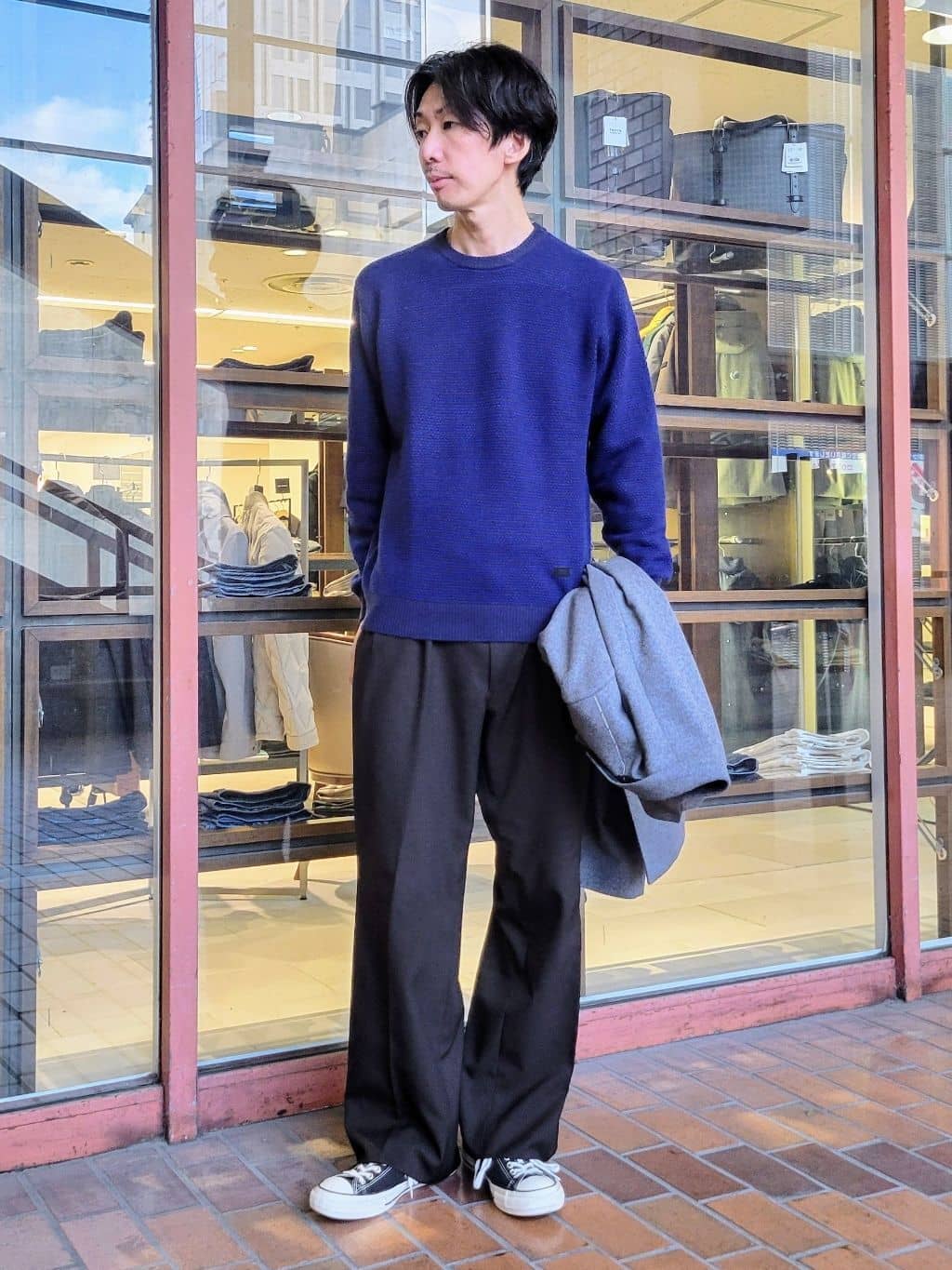 piroyaさんの「TAKEO KIKUCHI｜ウールカシミヤブレンド チェスターコート」を使ったコーディネート