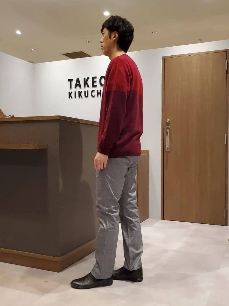 ishidaさんの「TAKEO KIKUCHI｜【Made in JAPAN】播州織 ストレッチ パンツ」を使ったコーディネート