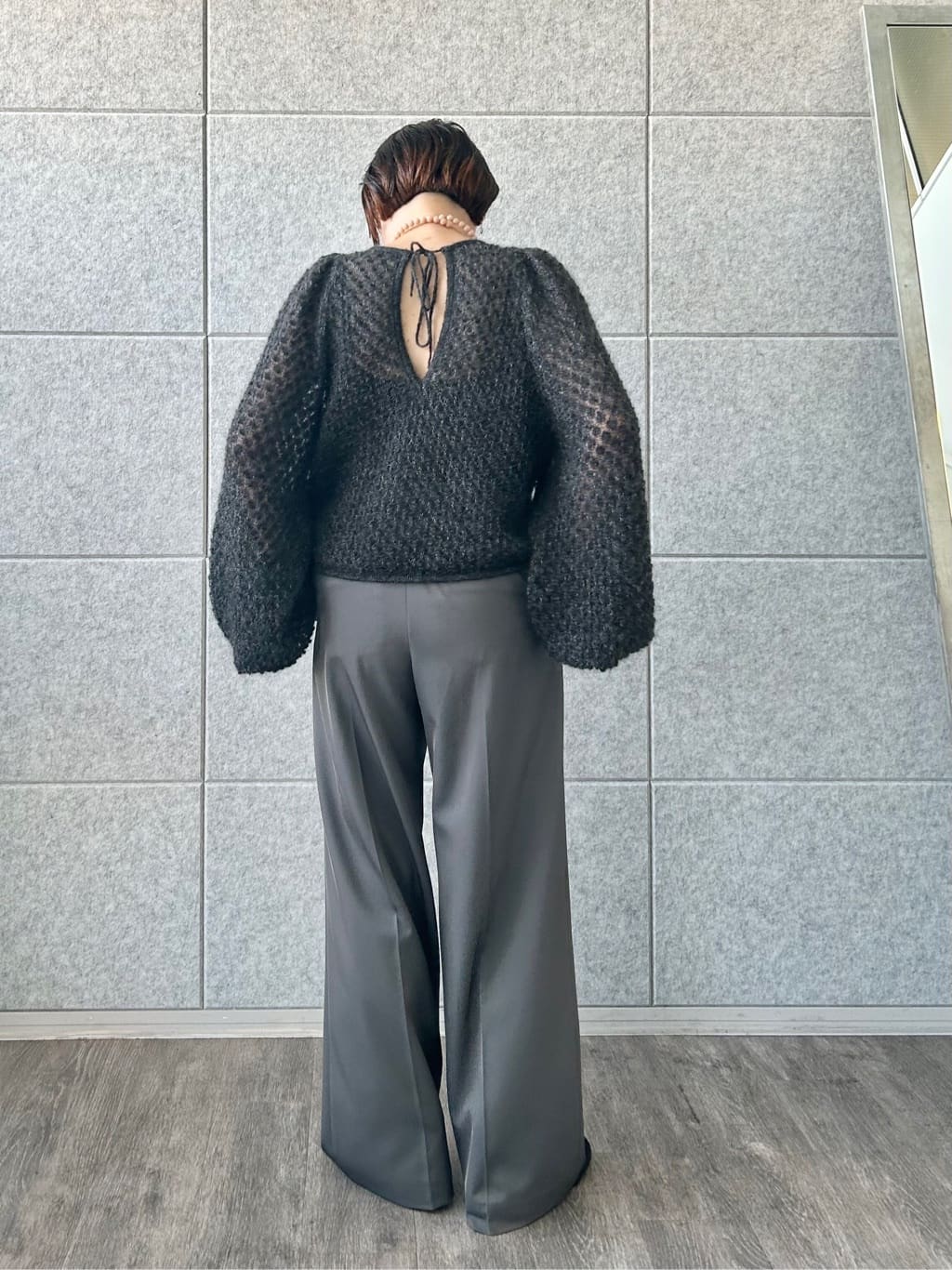 yukoさんの「CODE A｜2way sheer mohair pullover」を使ったコーディネート